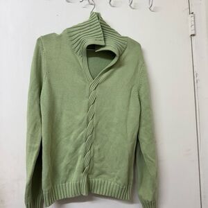 Croft & Barrow Light Green Cardigan Sweater